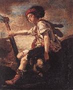 FETI, Domenico David with the Head of Goliath dfg oil painting